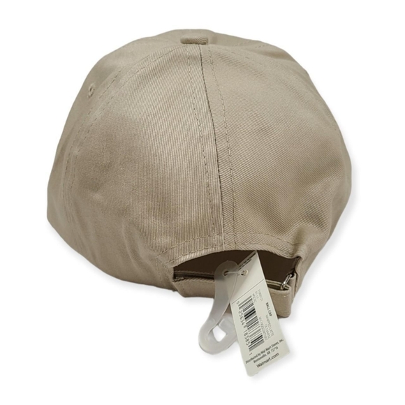 New Plain light brown unisex Snapback cap hat - Picture 2 of 4
